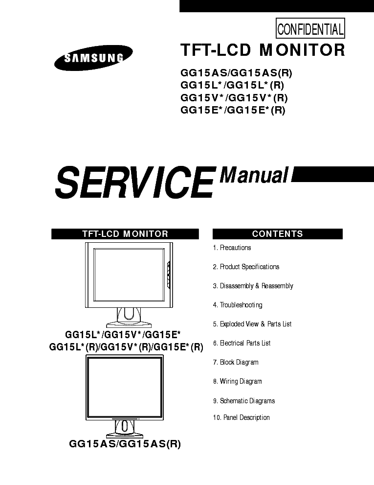 SAMSUNG GG15AS R L V E service manual