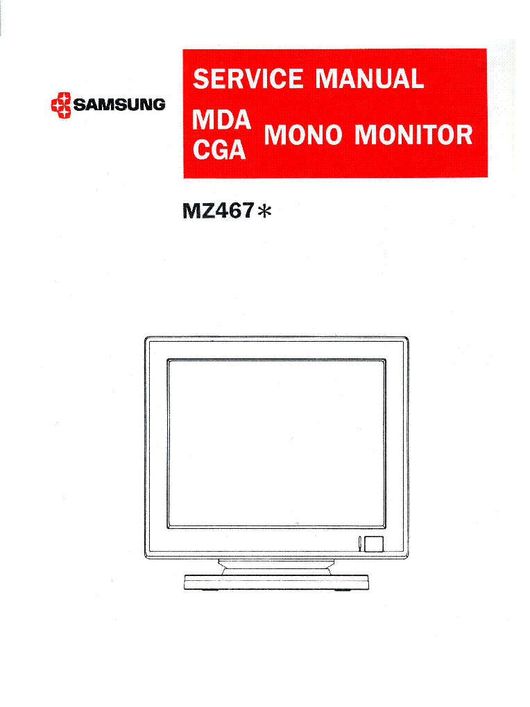 SAMSUNG MZ467X SM service manual