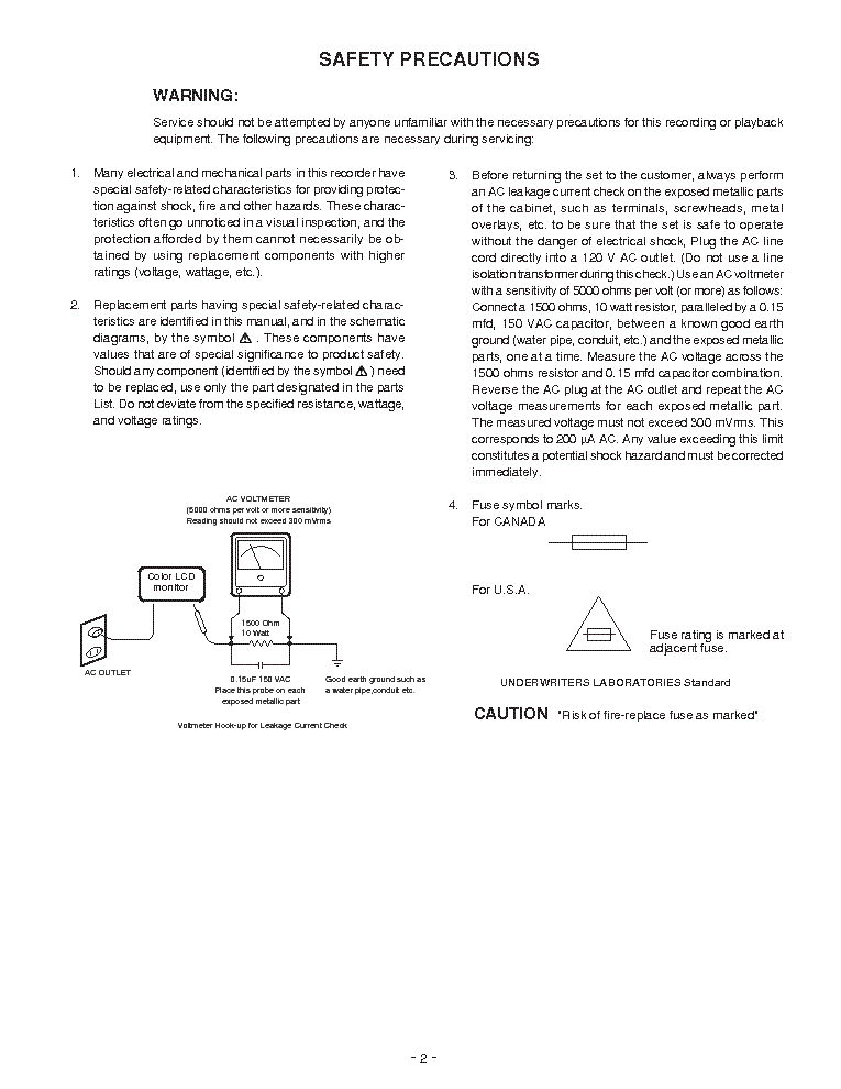 SANYO VMC-L2019 P SM Service Manual download, schematics, eeprom ...