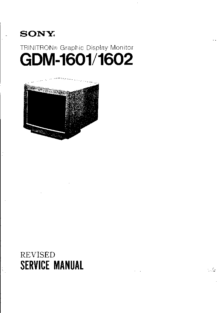 SONY-A1 Service Manual download, schematics, eeprom, repair info for