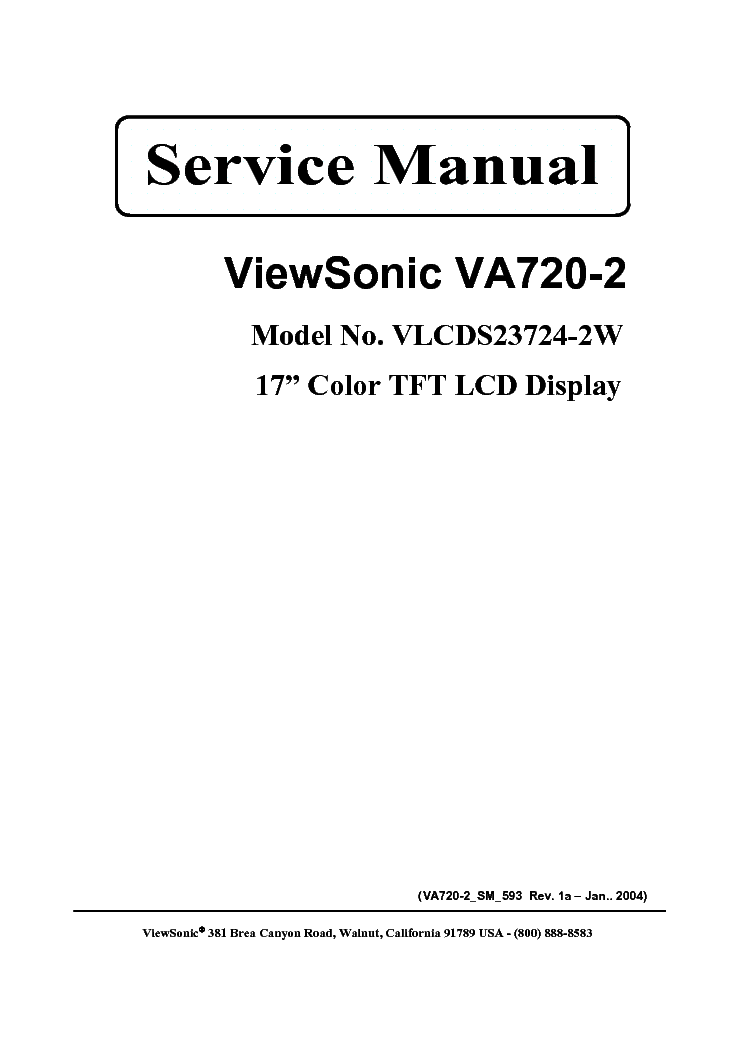 VIEWSONIC VA720-2-VLCDS23724-2W- service manual