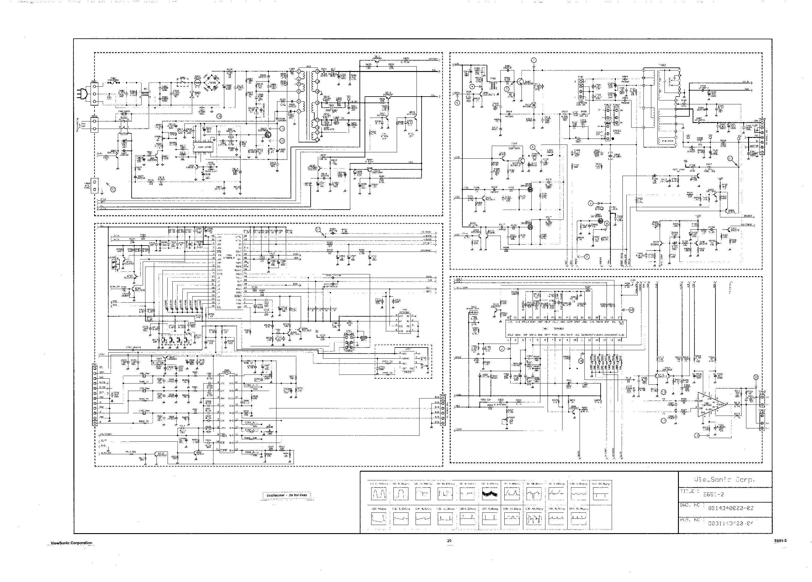 Схема блока питания viewsonic vx2235wm