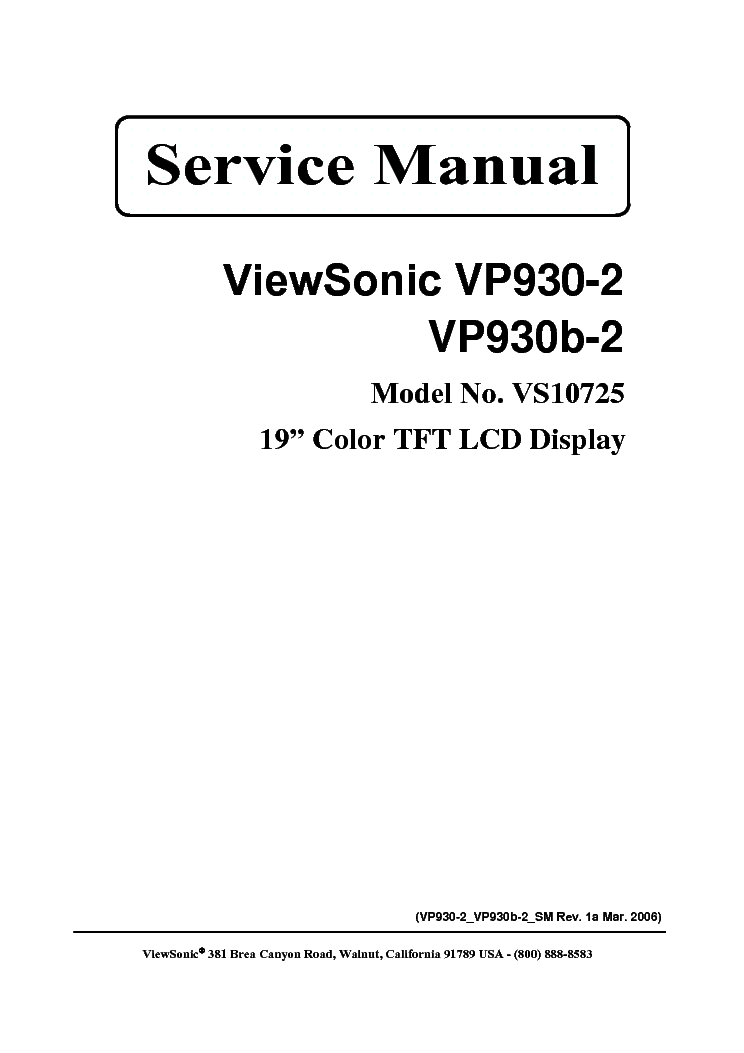 viewsonic vp930