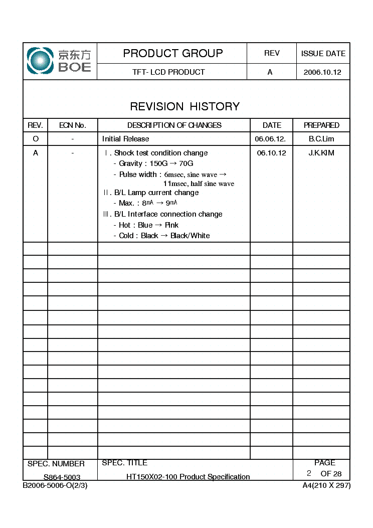 HYUNDAI HT150X02-100 LCDPANEL DATASHEET Service Manual download ...