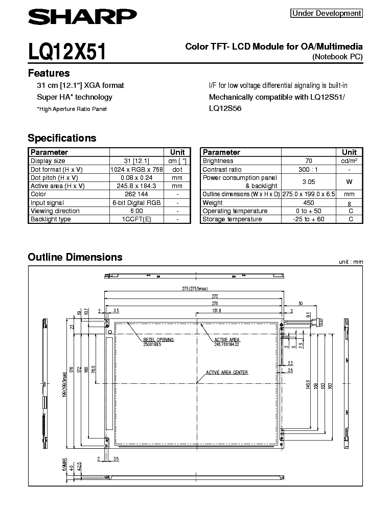 Sharp Lq12x51 Lcdpanel Datasheet Service Manual Download Schematics Eeprom Repair Info For