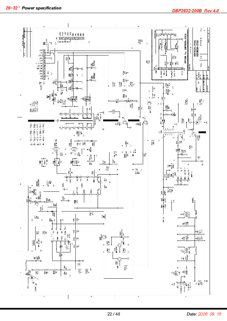 POWER DBP2632-200B Service Manual download, schematics, eeprom, repair ...