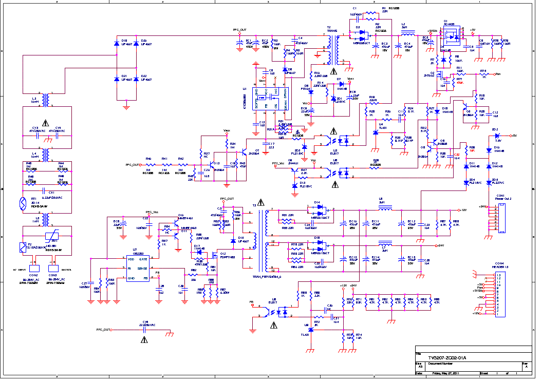 Ob2263mp схема блока питания