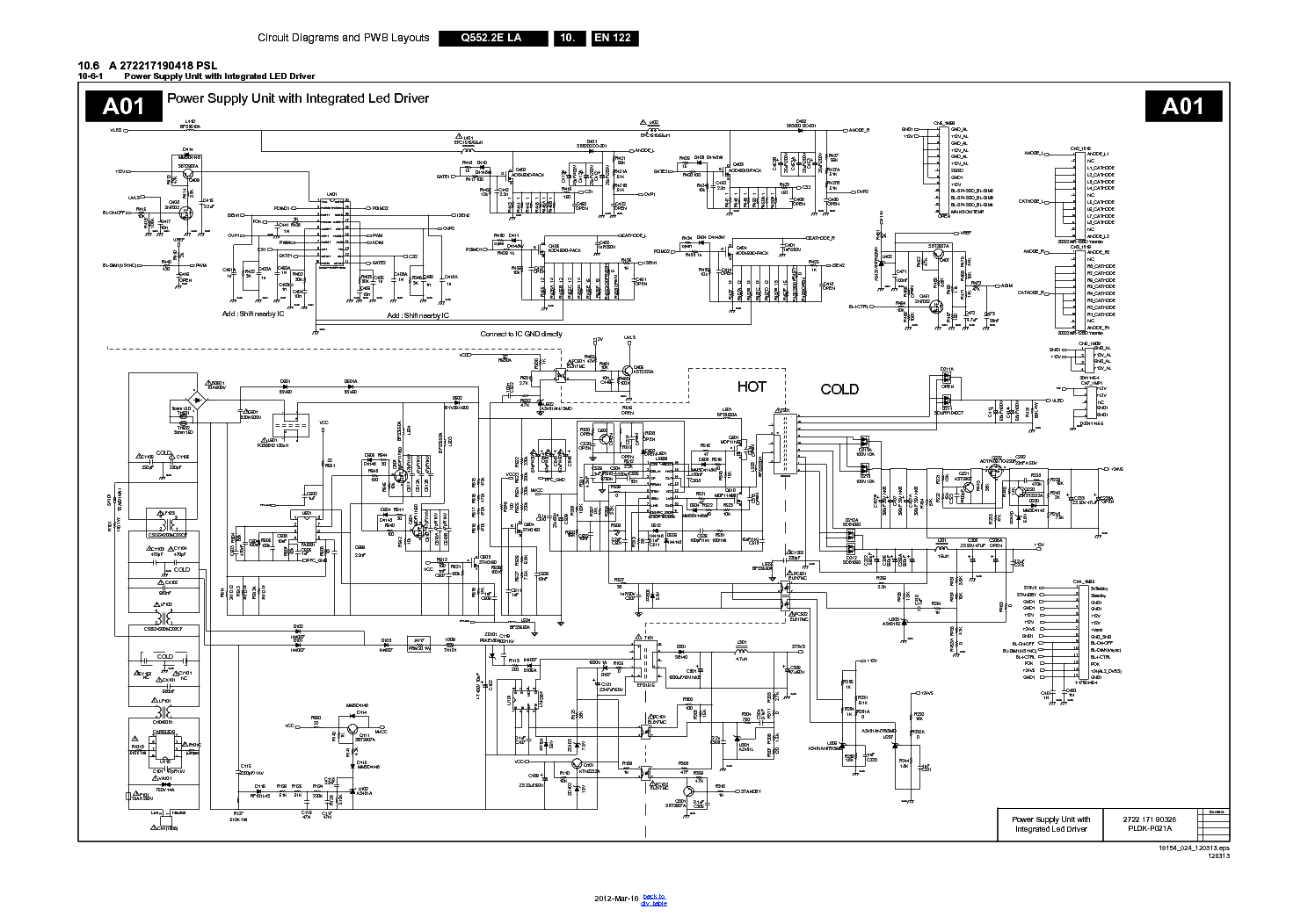 led tv tcon board circuit diagram