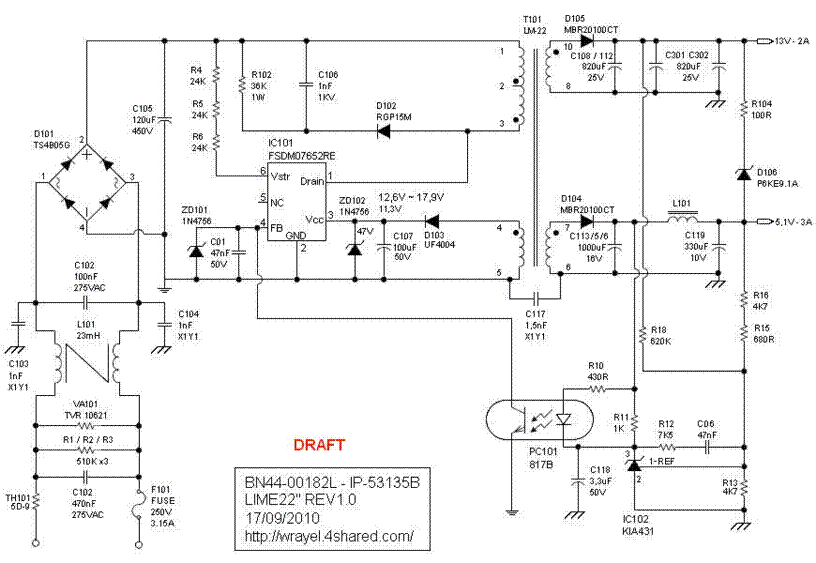 SAMSUNG BN44-00182L SCH Service Manual download, schematics, eeprom ...