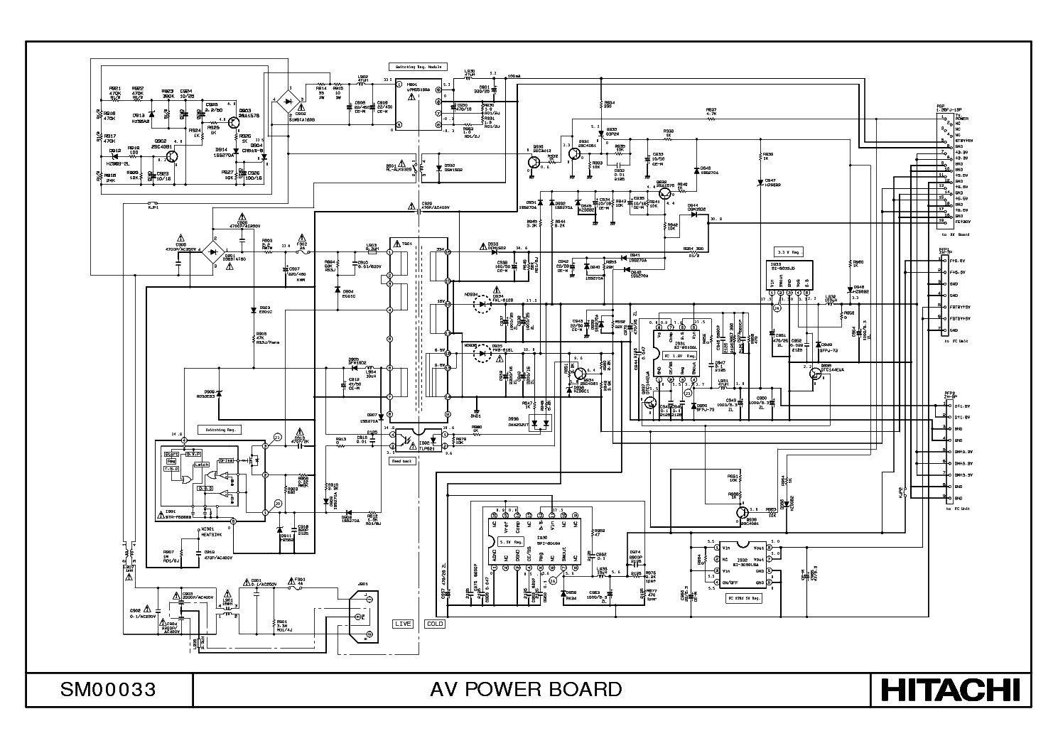 Hitachi ha 3800 схема