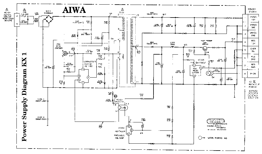 Принципиальная схема aiwa cx nr11ez
