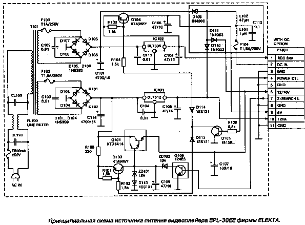 DAEWOO ELEKTA EPL30EE Service Manual download, schematics, eeprom ...