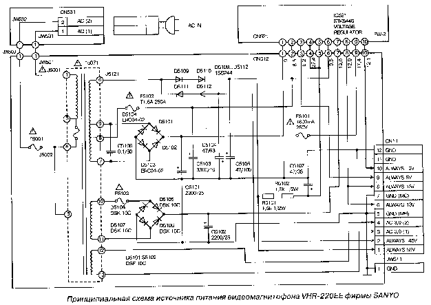 Sanyo em g1573v схема