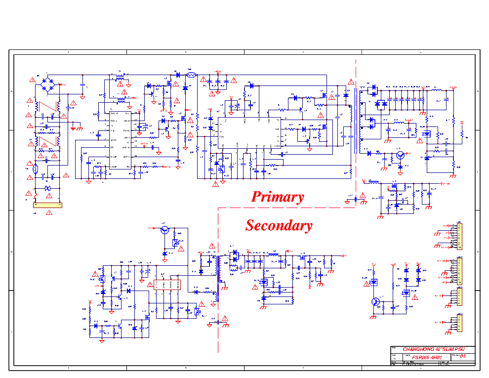 CHANGHONG FSP265-4H01 PSU SCH service manual
