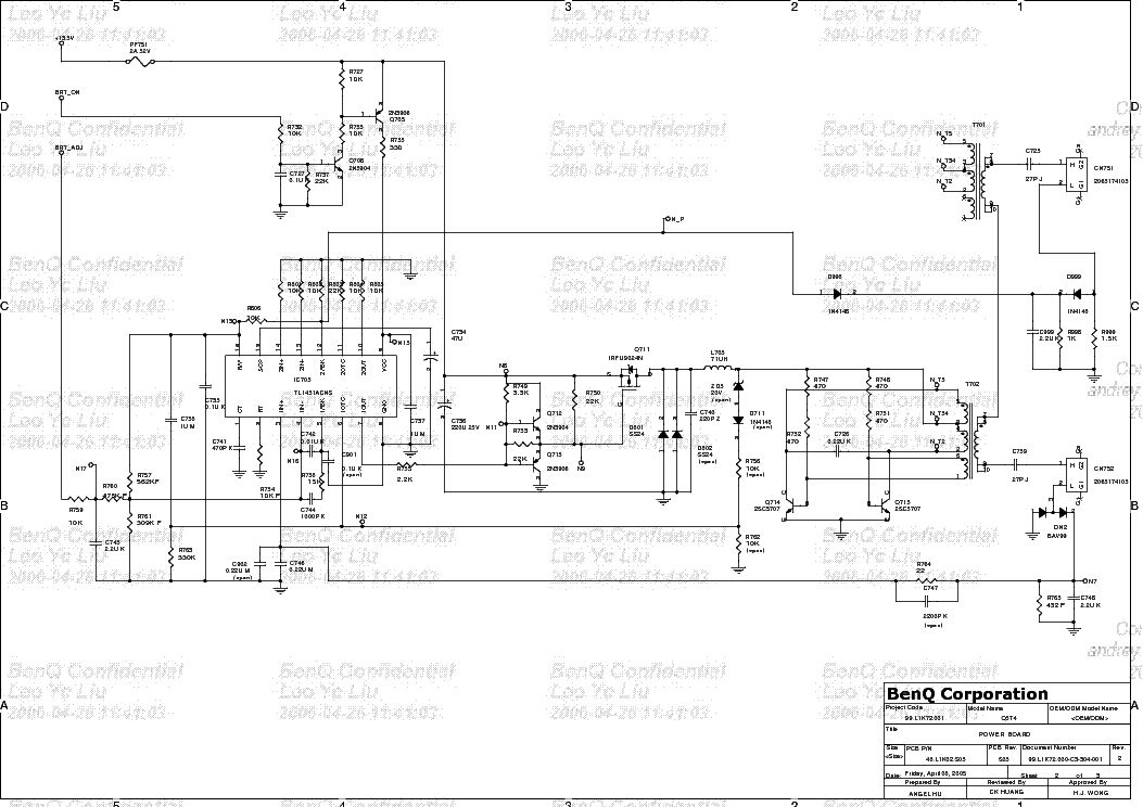 Benq q9t4 схема