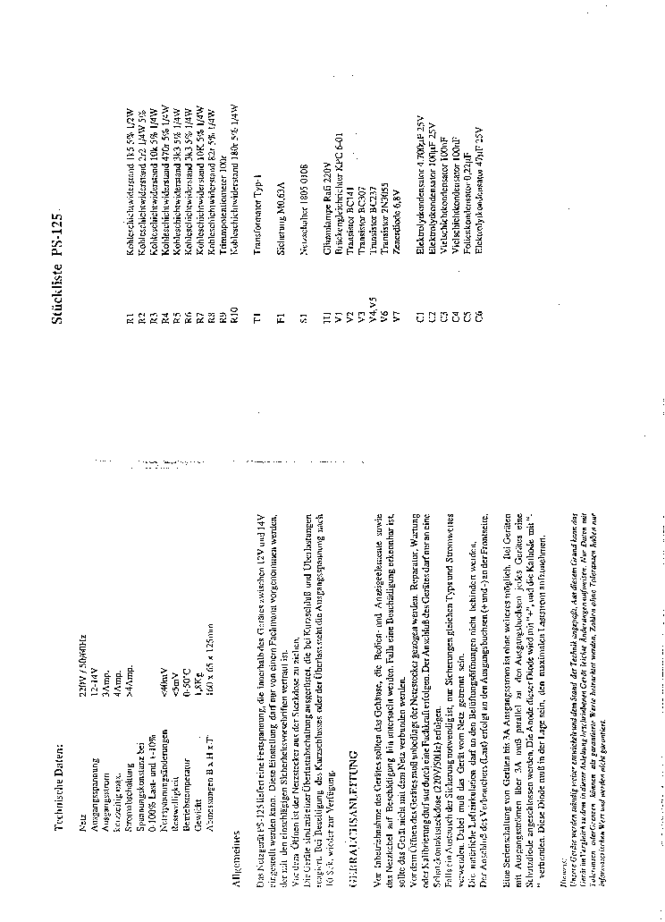 MONACOR PS-125 SCH service manual (2nd page)