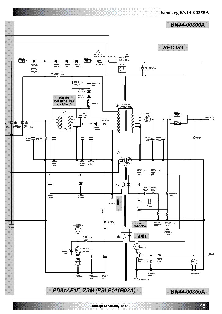 SAMSUNG BN44-00355A POWER SCH service manual (2nd page)