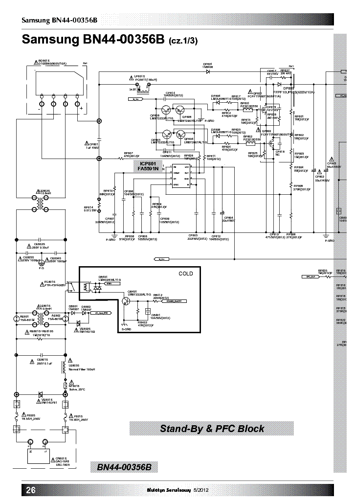 SAMSUNG BN44-00356B POWER SCH Service Manual download, schematics ...