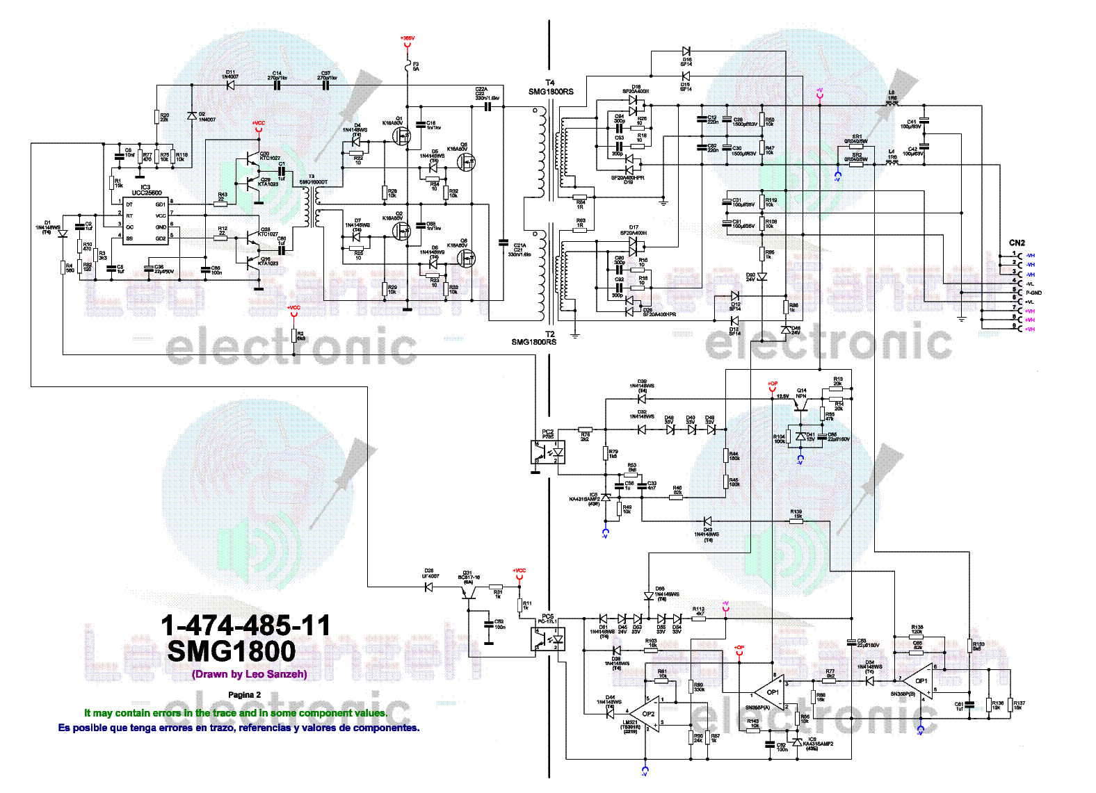 SONY HCD-SHAKE7 SMG-1800 1-474-385-11 SMG1800 POWER SUPPLY SCH service manual (2nd page)
