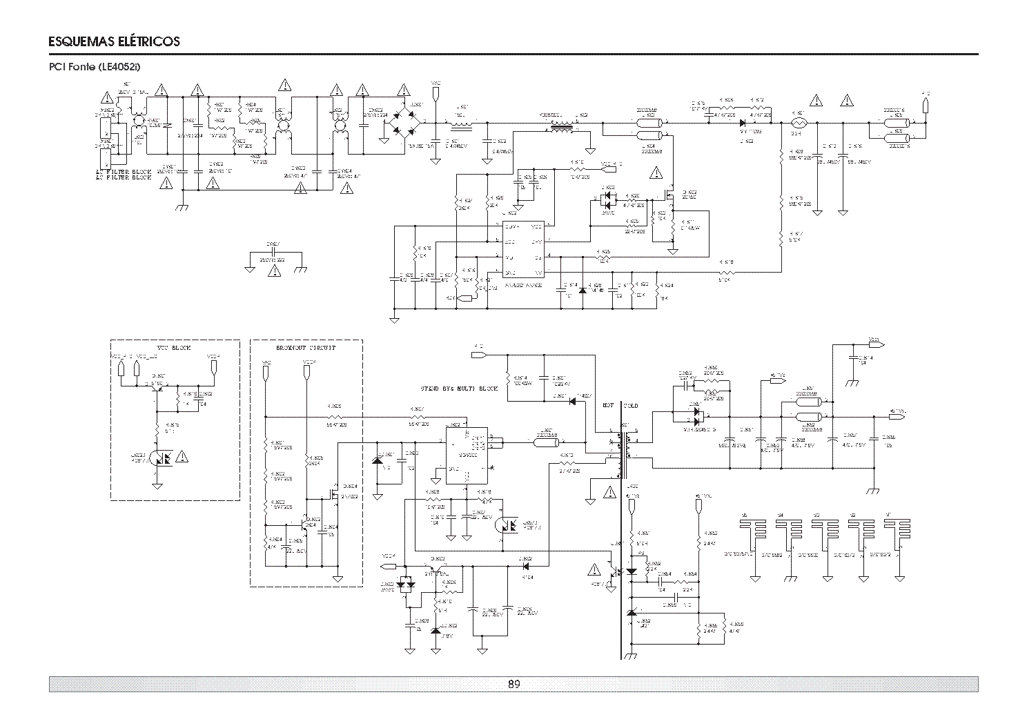 TOSHIBA LE4052I PSU SCH service manual