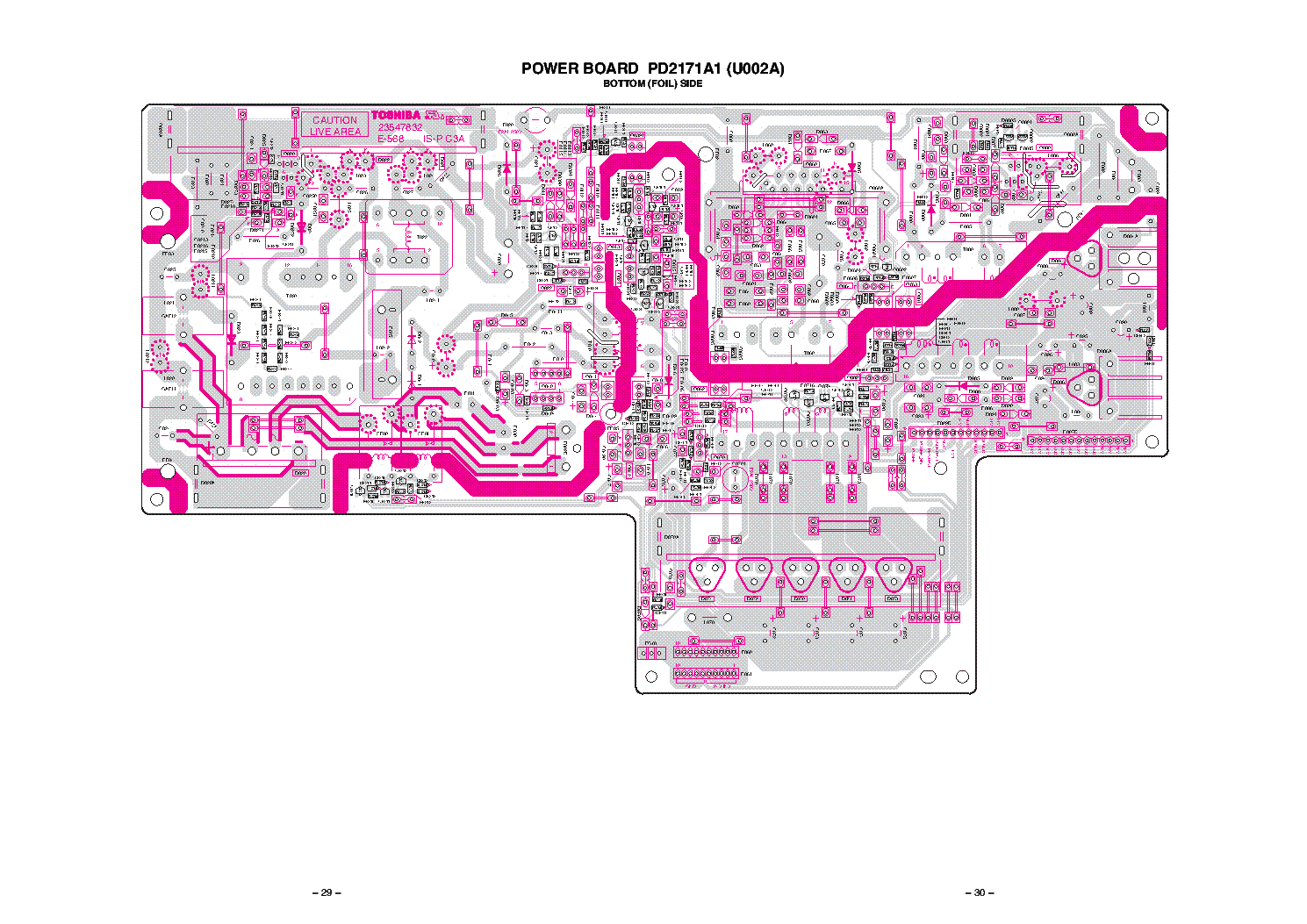 TOSHIBA PD2171A1 23547832 PSU service manual
