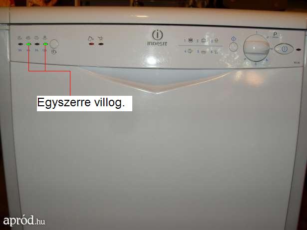 Indesit mosogatógép hibakódok