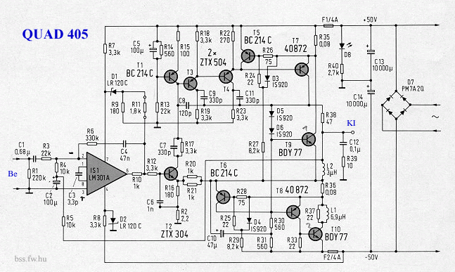 Quad 405 схема