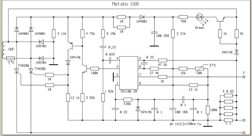 Metabo d 72622 схема